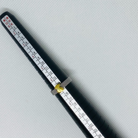 mesh and gold plated ring size 7✨ - Picture 4 of 8